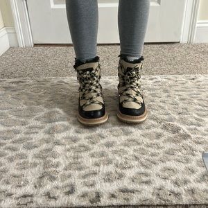 Kate Spade tan and Black Winter Boots